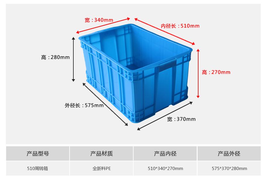 轩盛塑业510塑料周转箱